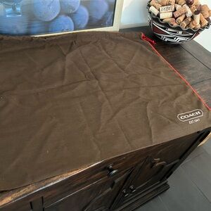 Coach Brown Dust Bag with Red Trim Large